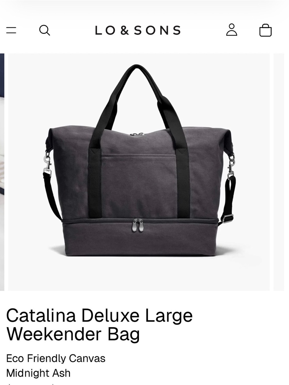 Lo & Sons Catalina Deluxe Large Weekender Bag